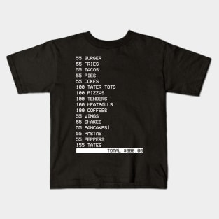 55 Burgers 55 Fries Take My Order Funny Kids T-Shirt